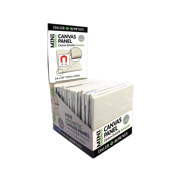 daler rowney simply lienzo mini 250g magnetico 6.35x6.35cm color blanco