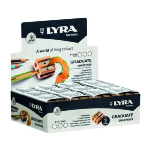lyra graduate sacapuntas doble de madera lapices hasta 8mm cuchilla de alta calidad