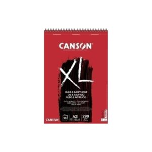 canson xl oleo & acrilico album espiral de 30 hojas a3 290g grano fino color blanco