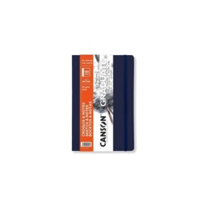 canson graduate sketch cuaderno con 92 hojas 14x21.6cm 90g grano fino tapa blanda color azul oscuro
