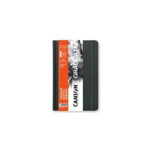 canson graduate sketch cuaderno con 60 hojas 14x21.6cm 120g grano fino tapa dura color blanco