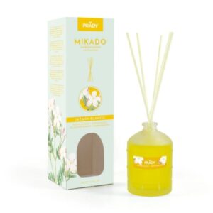prady ambientador mikado jazmin blanco frasco de cristal 100 ml y varitas difusoras