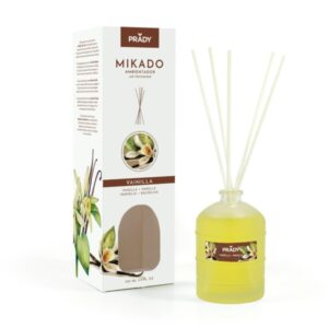 prady ambientador mikado vainilla frasco de cristal 100 ml y varitas difusoras