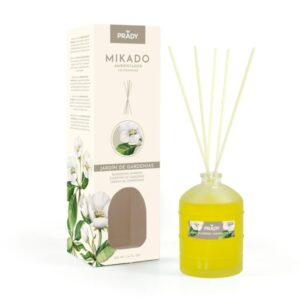 prady ambientador mikado jardin de gardenias frasco de cristal 100 ml y varitas difusoras
