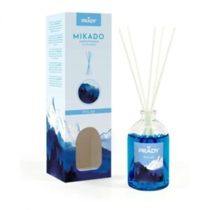 prady ambientador mikado polar frasco de cristal 100 ml y varitas difusoras