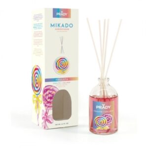 prady ambientador mikado piruleta frasco de cristal 100 ml y varitas difusoras