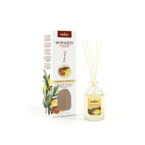 prady ambientador mikado canela vanille frasco de cristal 100 ml y varitas difusoras