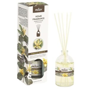 prady ambientador mikado tobacco vanille frasco de cristal 100 ml y varitas difusoras