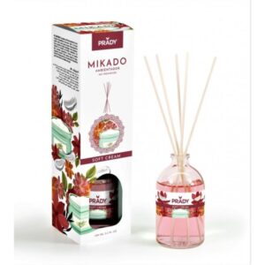 prady ambientador mikado soft cream frasco de cristal 100 ml y varitas difusoras