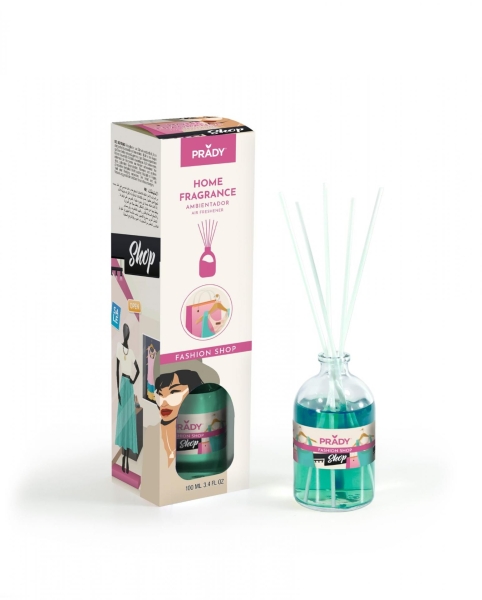 prady ambientador mikado fashion shop frasco de cristal 100 ml y varitas difusoras