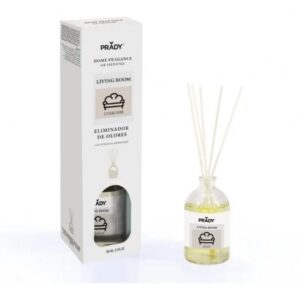 prady ambientador mikado neutralizador de olores para comedor frasco de cristal 100 ml y varitas difusoras