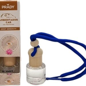 prady ambientador coche deep serenity frasco de cristal 6 ml y cuerda para espejo retrovisor