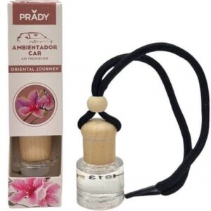 prady ambientador coche oriental journey frasco de cristal 6 ml y cuerda para espejo retrovisor