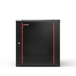 wp rwb 15605 b armario mural 15u puerta de cristal cerradura de seguridad 600x500x770mm color negro