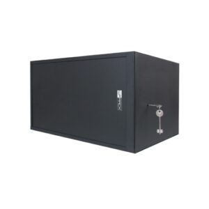 wp rws 06504 b armario mural de seguridad 6u puerta corrediza antirrobo clase rc4 560x400x400mm color negro