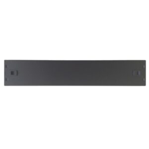wp tapa delantera para armario 2u instalacion sin tornillos 490x15x100mm color negro