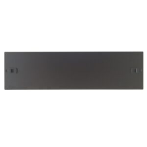 wp tapa delantera para armario 3u instalacion sin tornillos 490x15x145mm color negro