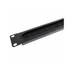 wp guia 1u cableado con cepillo 490x15x55mm color negro