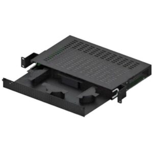 wp cajon de fibra optica para armario 1u metalico hasta 3m de cable con 24 fibras 550x400x300mm color negro