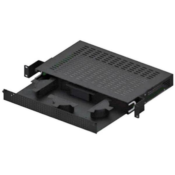 wp cajon de fibra optica para armario 1u metalico hasta 3m de cable con 24 fibras 550x400x300mm color negro