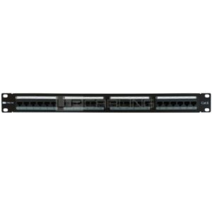wp patch panel de 24 puertos rj45 cat6 utp 1u idc color negro