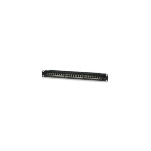 wp patch panel de 24 puertos rj45 cat6 ftp 1u idc color negro