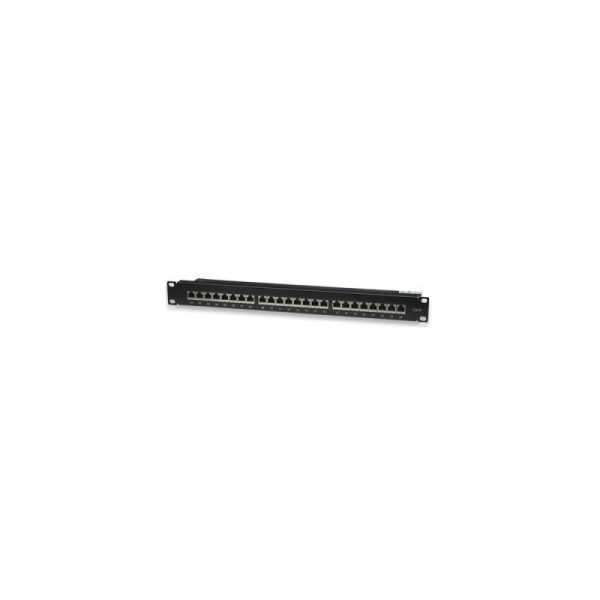 wp patch panel de 24 puertos rj45 cat6 ftp 1u idc color negro