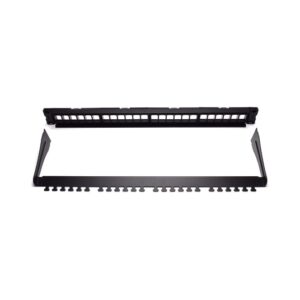 wp patch panel de 24 puertos rj45 cat6 utp 1u keystone modular color negro