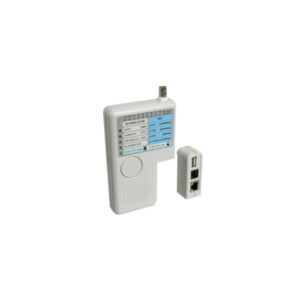 wp testeador de cables rj11 / bnc 12/45 y usb color gris claro
