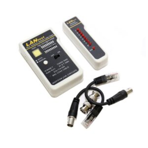 wp testeador de red rj11 / rj12 / rj45 / bnc color blanco y negro