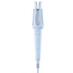 xo cf40 rizador de pelo 40w punta 360 autocurvatura control de temperatura digital con 4 niveles apagado automatico color azul