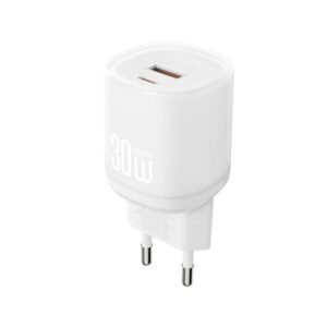 xo l151 cargador de corriente 30w usb a y usb c gan color blanco