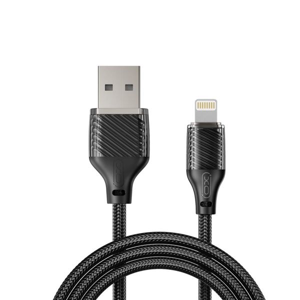 xo cable usb a macho a lightning carga y transmision de datos alta velocidad 6a 1m color negro