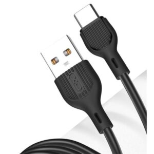xo nb200tc2 cable usb a macho a usb c carga y transmision de datos alta velocidad 2.1a 2m color negro