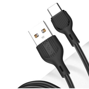 xo nb200tc1 cable usb a macho a usb c carga y transmision de datos alta velocidad 2.1a 1m color negro