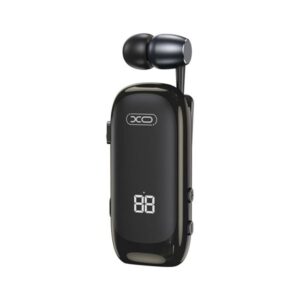 xo be51 auricular bluetooth 5.4 con microfono de solapa cancelacion de ruido enc color negro