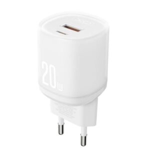 xo l144 cargador de corriente 20w usb a y usb c pd 3.0 color blanco