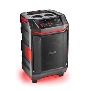 ngs altavoz premium 300w bluetooth 5.4 usb y aux iluminacion led resistente al agua color negro