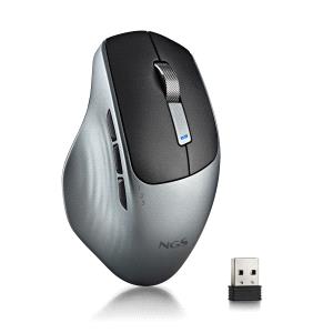 ngs raton inalambrico multimodo 1600 dpi 6 botones y rueda de desplazamiento teclas silenciosas color negro