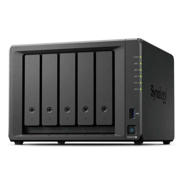 synology diskstation ds1525+ nas 8gb 5 bahias procesador amd color negro