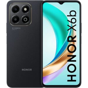 honor x6b smartphone pantalla 6.56" 4+4gb 128gb camara principal 50mp bateria 5200mah admite carga de 35w color negro