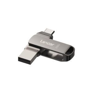 lexar d400 jumpdrive dual drive memoria usb 3.1 type c 32gb transferencia entre usb type c y type a velocidades hasta 130mb/s diseño metalico giratorio color gris