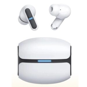leotec tws gaming nebula fit auriculares bluetooth 6.0 estuche de carga color blanco