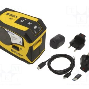 brady m211 impresora de etiquetas portatil bluetooth resolución: 203ppp anchura maxima de la etiqueta 19.05mm color amarillo/negro