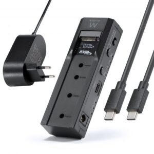 ewent clonador doble bahia hdd/nvme m2 usb c 3.2 gen2 indicador led conversor a sata color negro