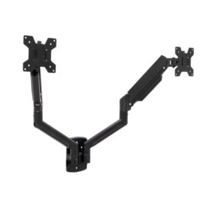 tooq soporte de pared con brazos articulados para monitores de 13" 34" piston de gas giratorio e inclinable gestion de cables peso maximo 10kg vesa 100x100 color negro