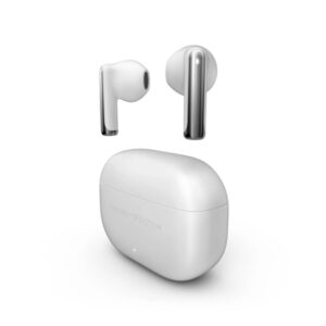 energy sistem stylebuds auriculares true wireless bluetooth 5.4 cancelacion de ruido en microfono 25h autonomia modo baja latencia configurable con esmart connect color blanco