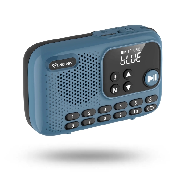 energy sistem tunergo radio portatil fm bluetooth, usb, microsd, jack3.5 5w bateria hasta 10 horas de autonomia color azul