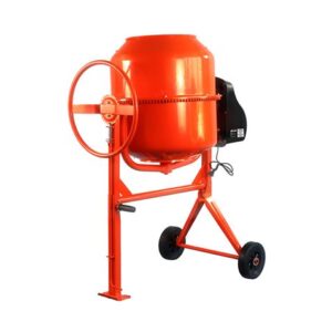 blim hormigonera de 160 litros potencia 650w velocidad mezclado 28rpm corona de acero fundido 116x73x115cm color naranja