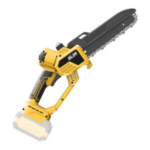 blim sierra de podar 20v cuchilla de 8" motor sin escobillas bateria no incluida maletin de transporte color negro y amarillo